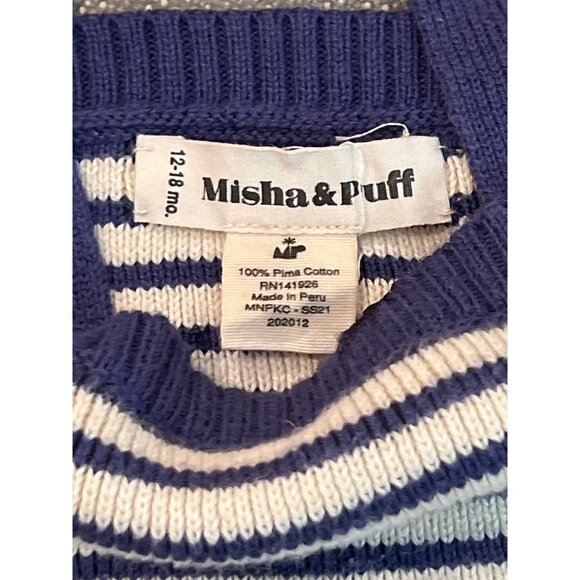 Misha & Puff Violet and Cream Striped Tank 12/18 EUC - Picture 3 of 3